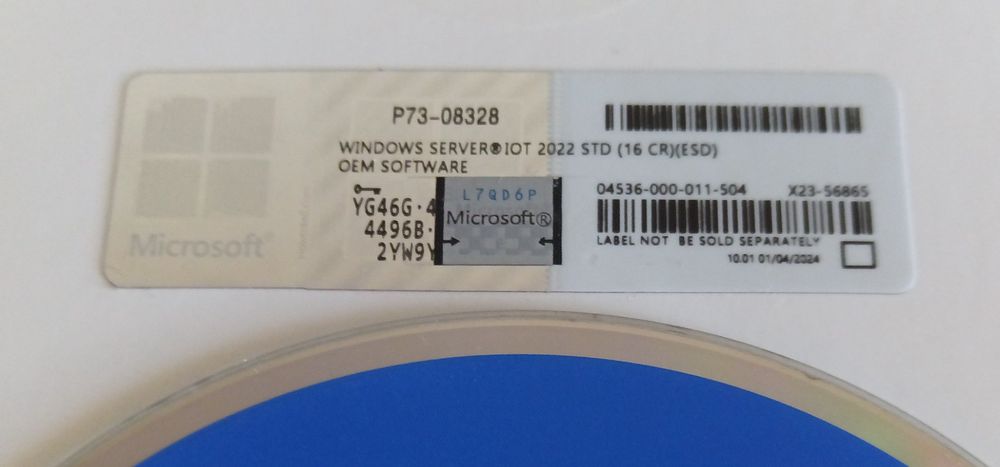 Microsoft Windows Server 2022 Standard 64 Bit DVD 16 Core (Gebraucht ...