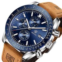 Edler Chronograph Uhr Chrono Armbanduhr Herrenuhr Datum