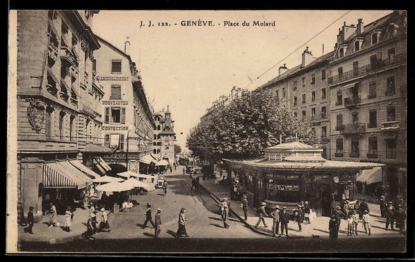 Cartoline postali: AK Genève, Place du Molard – Usato da Berlin venduto da bartko-reher