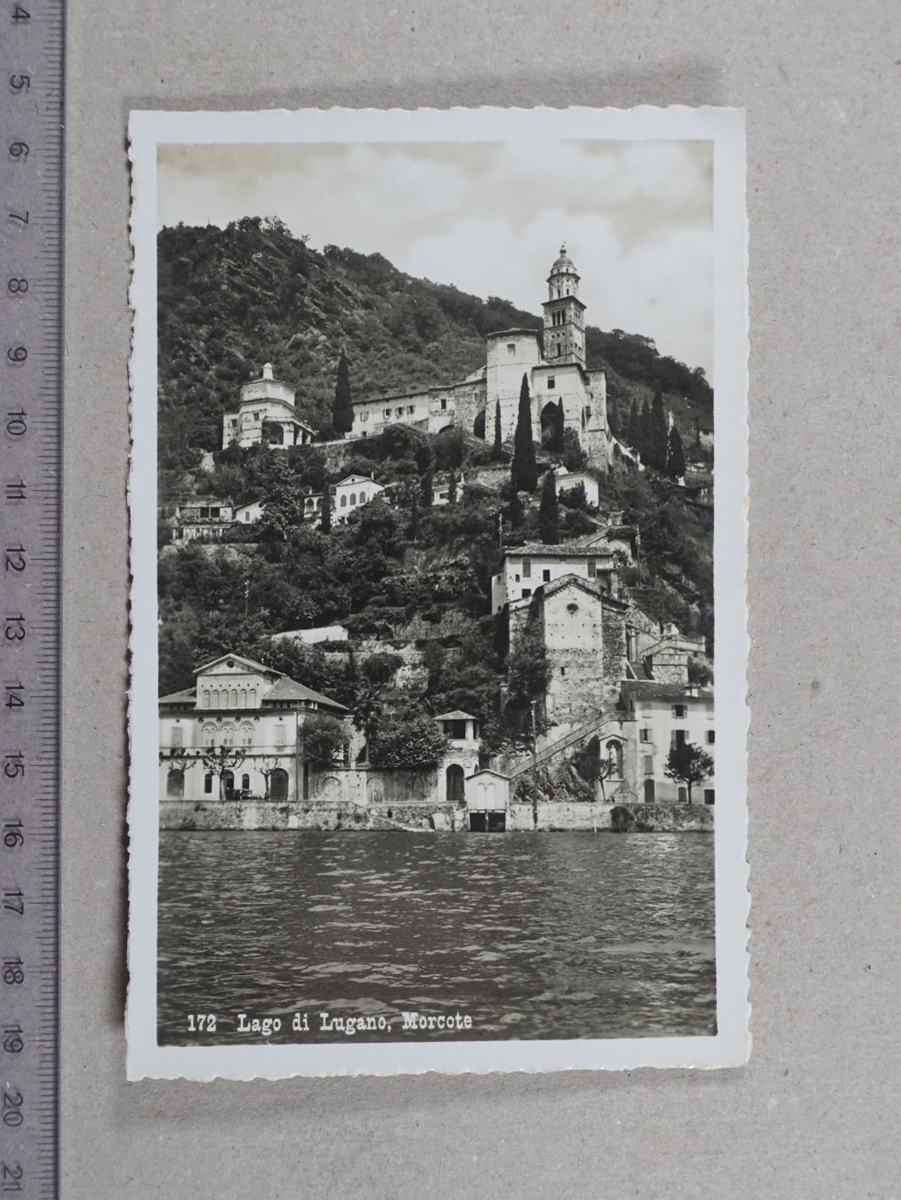 Ansichtskarten: Lago di Lugano, Morcote – Gebraucht aus Lenzburg von fh1