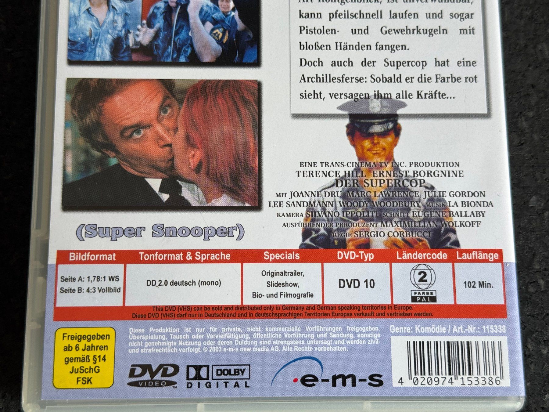 Tutti i DVDs: Der SUPERCOP DVD DE Terence Hill – Usato da Fribourg venduto da tschjoly 3