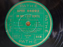 Disque 78 tours saphir de Mistinguett - No 94092