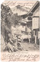 Bündnerisches DORF-IDYLL ca. 1905 (GR)