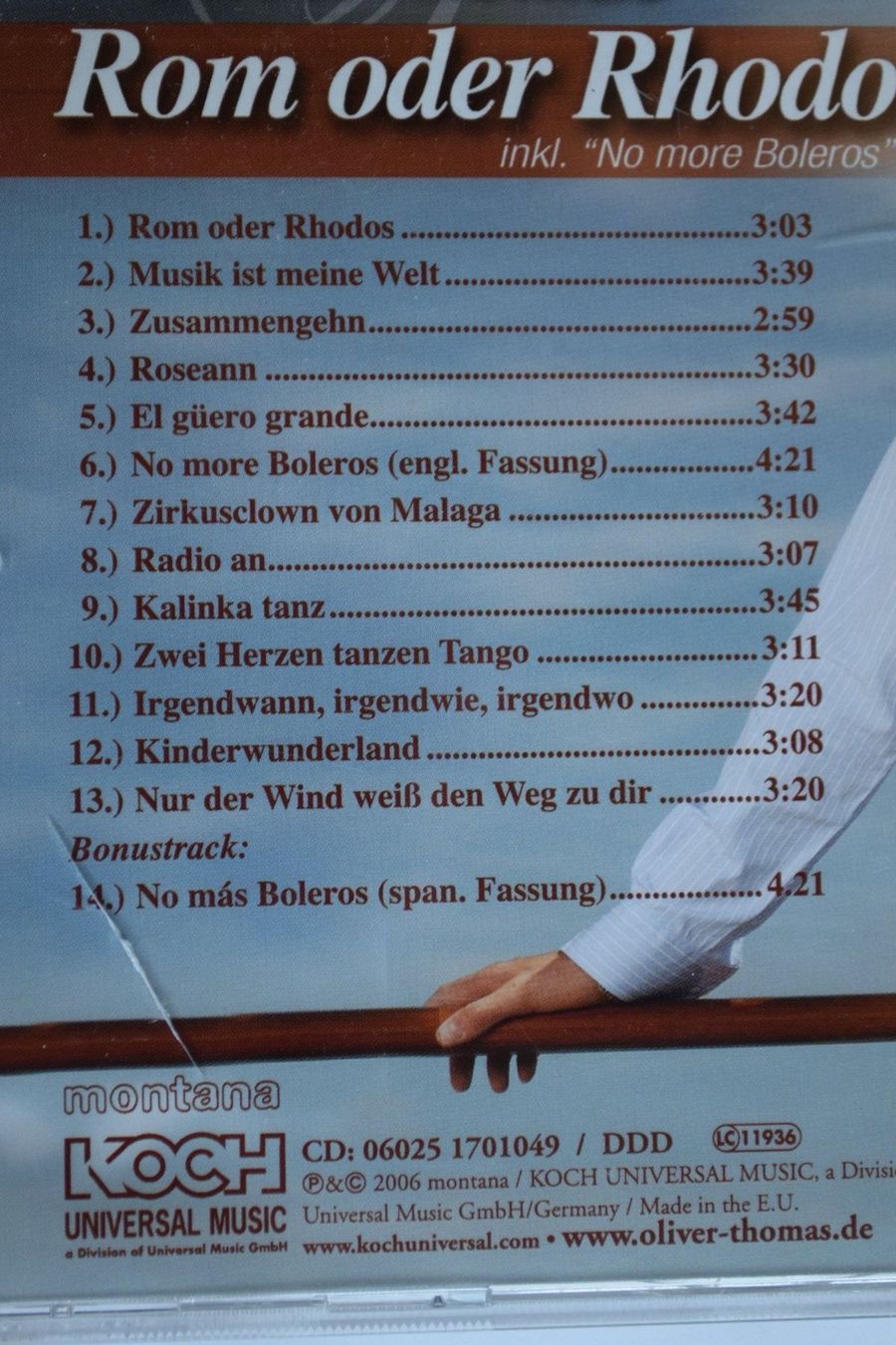 CD: Oliver Thomas: Rom oder Rhodos (438) – Usato da Reutigen venduto da DONDON55 2