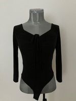 Body noir élégant à manches longues – Taille 36 Missguided