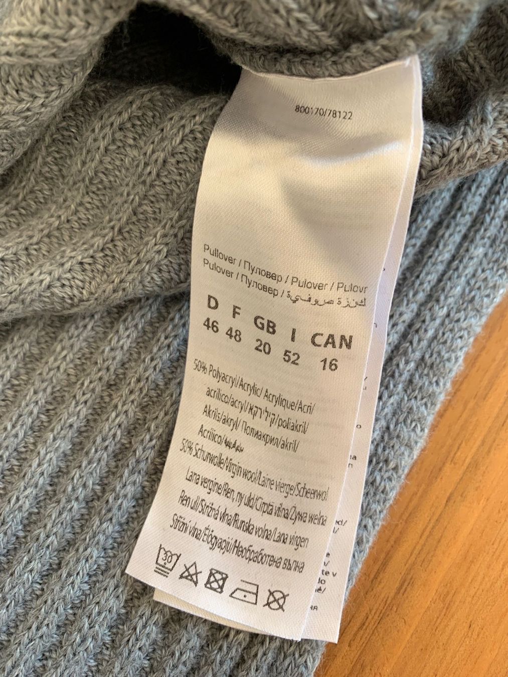 Monari Maglioni & Felpe: MONARI edel Strickpullover grau Grösse 46 – Usato da Meiringen venduto da Stuffandmore 2