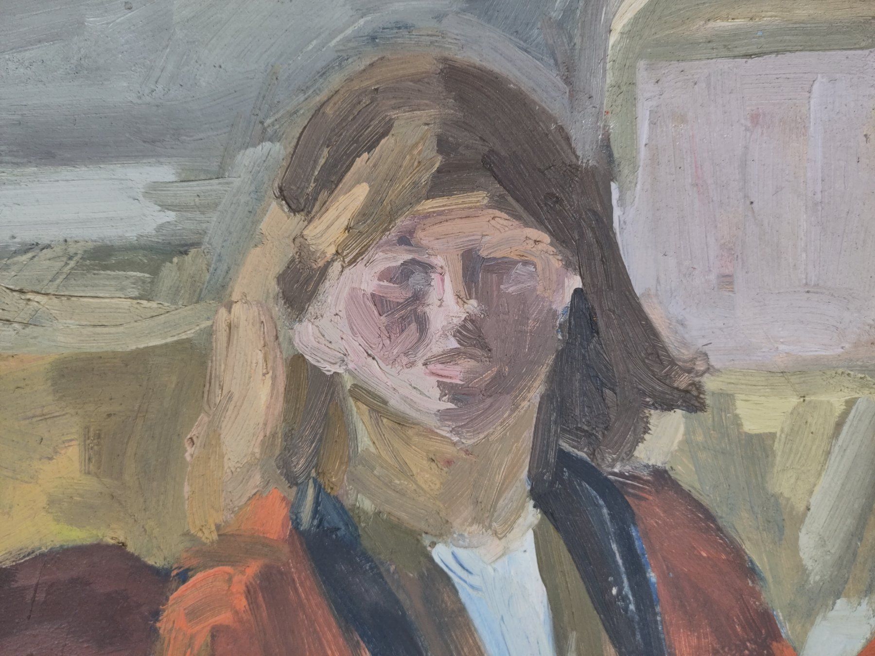 Dipinti: ANNI FREY Figur im Innenraum Ölbild – Usato da Zug venduto da RepTCG 2