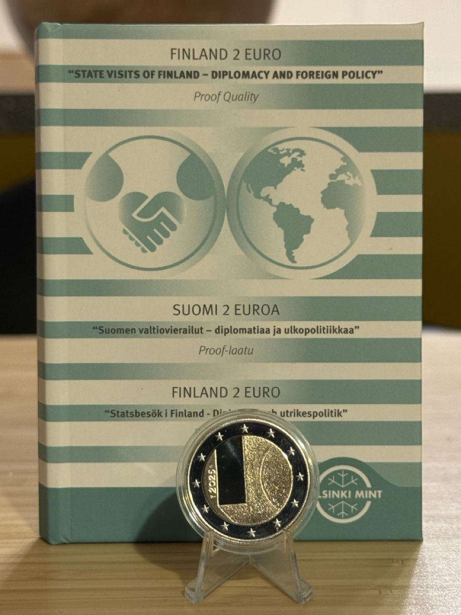 Tutti le monete: 2 euro Finlande 2024 Proof – Nuovo e nell'imballaggio originale da Montreux venduto da Kokebullterrier1
