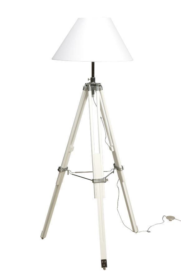 Lampade: Vintage Tripod Stehlampe weiss - AKTION – Usato da Wallisellen venduto da kingschair