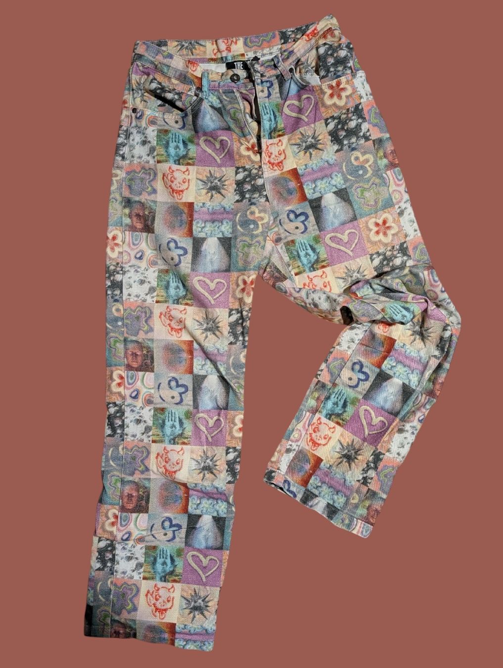 Jeans: The Ragged Priest gemusterte Jeans – Gebraucht aus St. Gallen von nadinewho