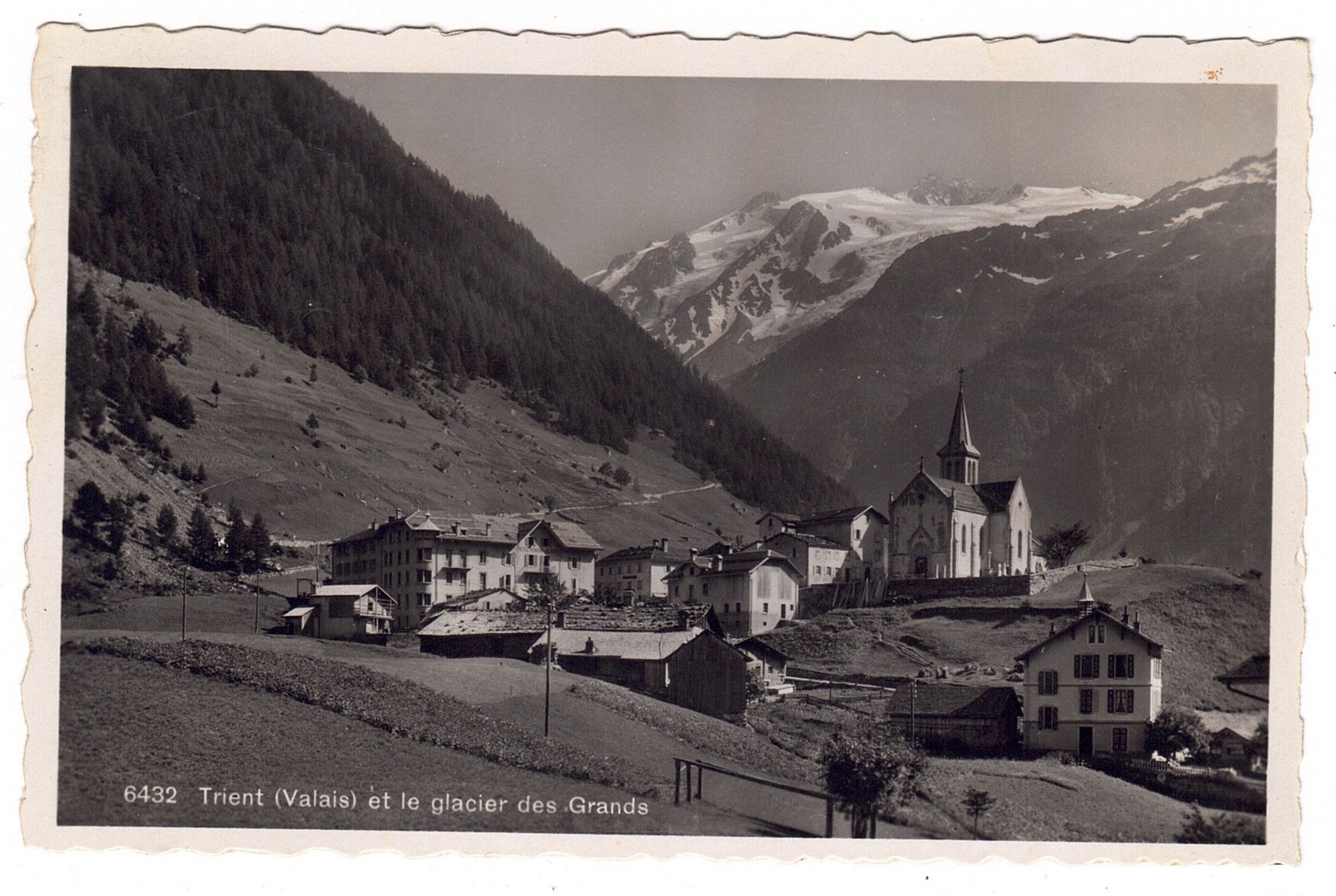 Ansichtskarten: Trient et le glacier des Grands – Gebraucht aus La Tour-de-Peilz von amjust