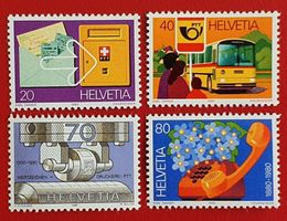 WERBEMARKEN SATZ 645 - 648 POST PTT 1980** POSTFRISCH