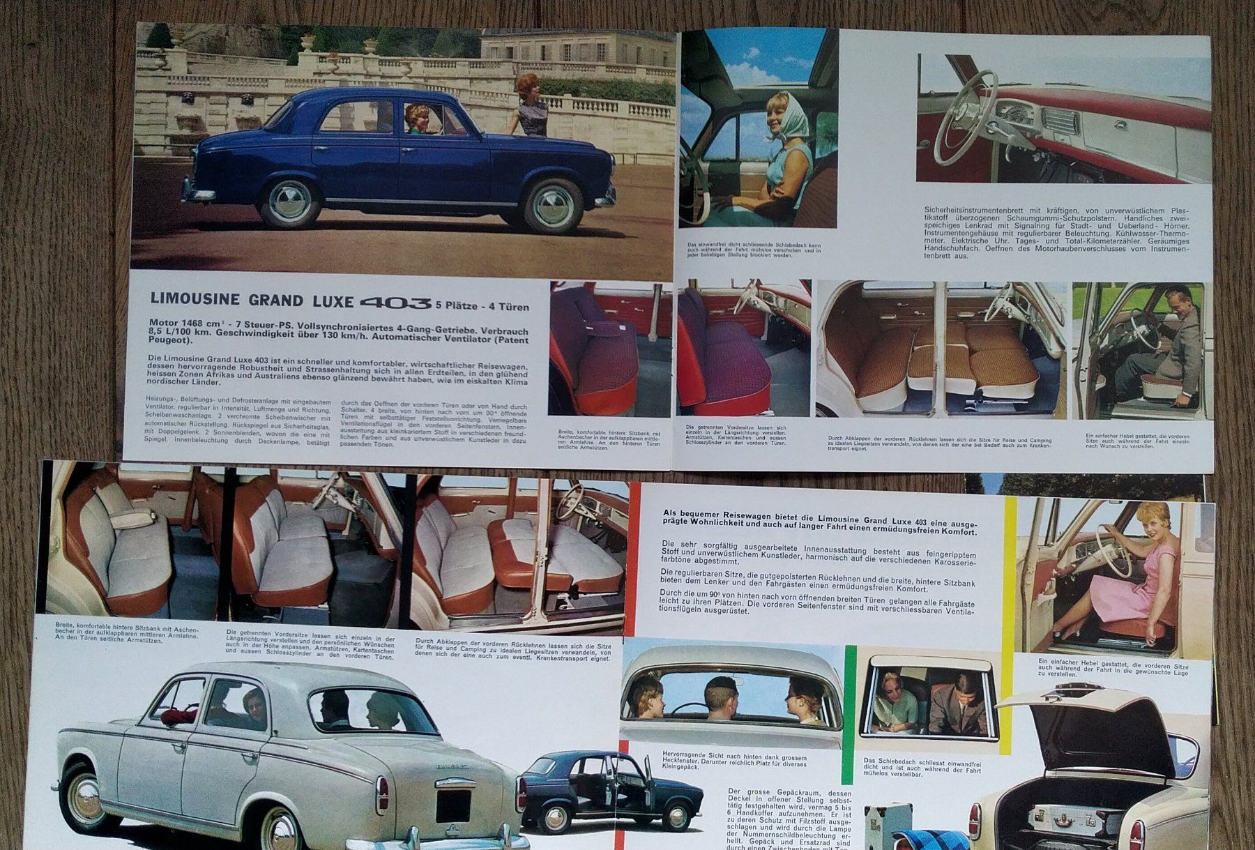 Peugeot Documenti: Peugeot 403 Prospekte – Usato da Safenwil venduto da efclassics 1