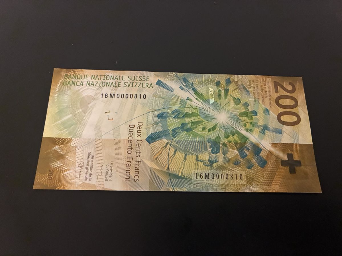 Banconote: 200 Franken tief Nummer  – Nuovo (secondo la descrizione) da Dällikon venduto da Woldbanknoten