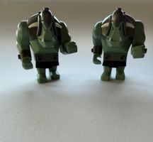 2 LEGO Castle Fantasy Trolle cas364 mit Fehlteilen