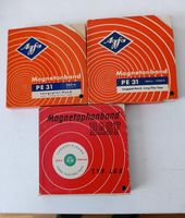 3 Spulen Agfa, BASF 15 cm Durchmesser 