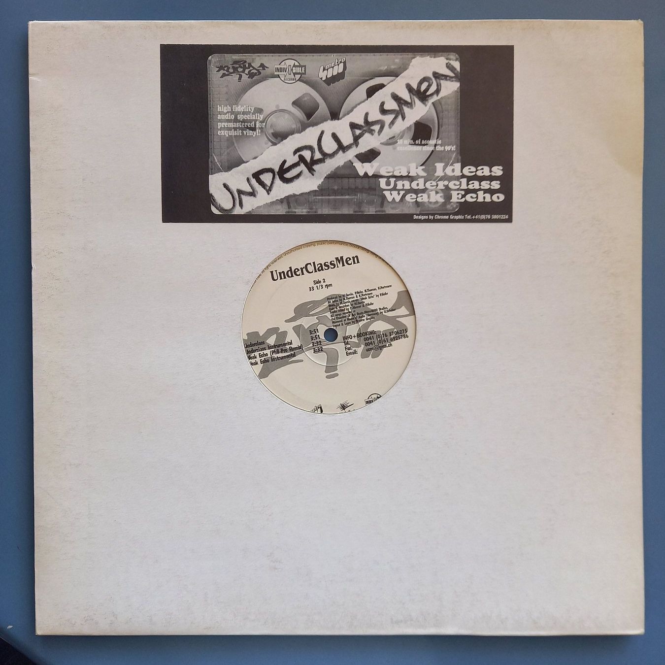 Dischi in vinile: UnderClassMen – Weak Ideas, 12", CH-RAP, 1999 – Usato da münchenstein venduto da karl_heinz_krasser