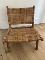 Sessel Holz Rattangeflecht braun guter Zustand
