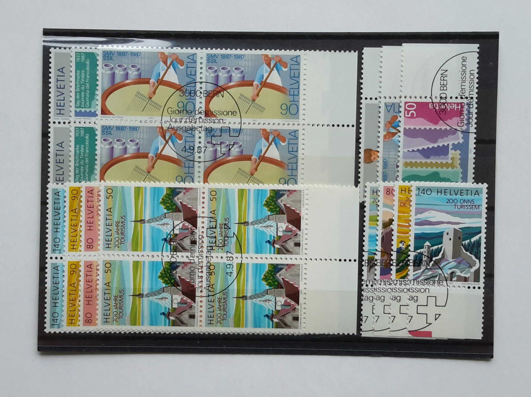 Tutti i francobolli: ZNr. 650 - 656 ET Stempel Block + Einzel – Usato da Burgdorf venduto da Olli.34