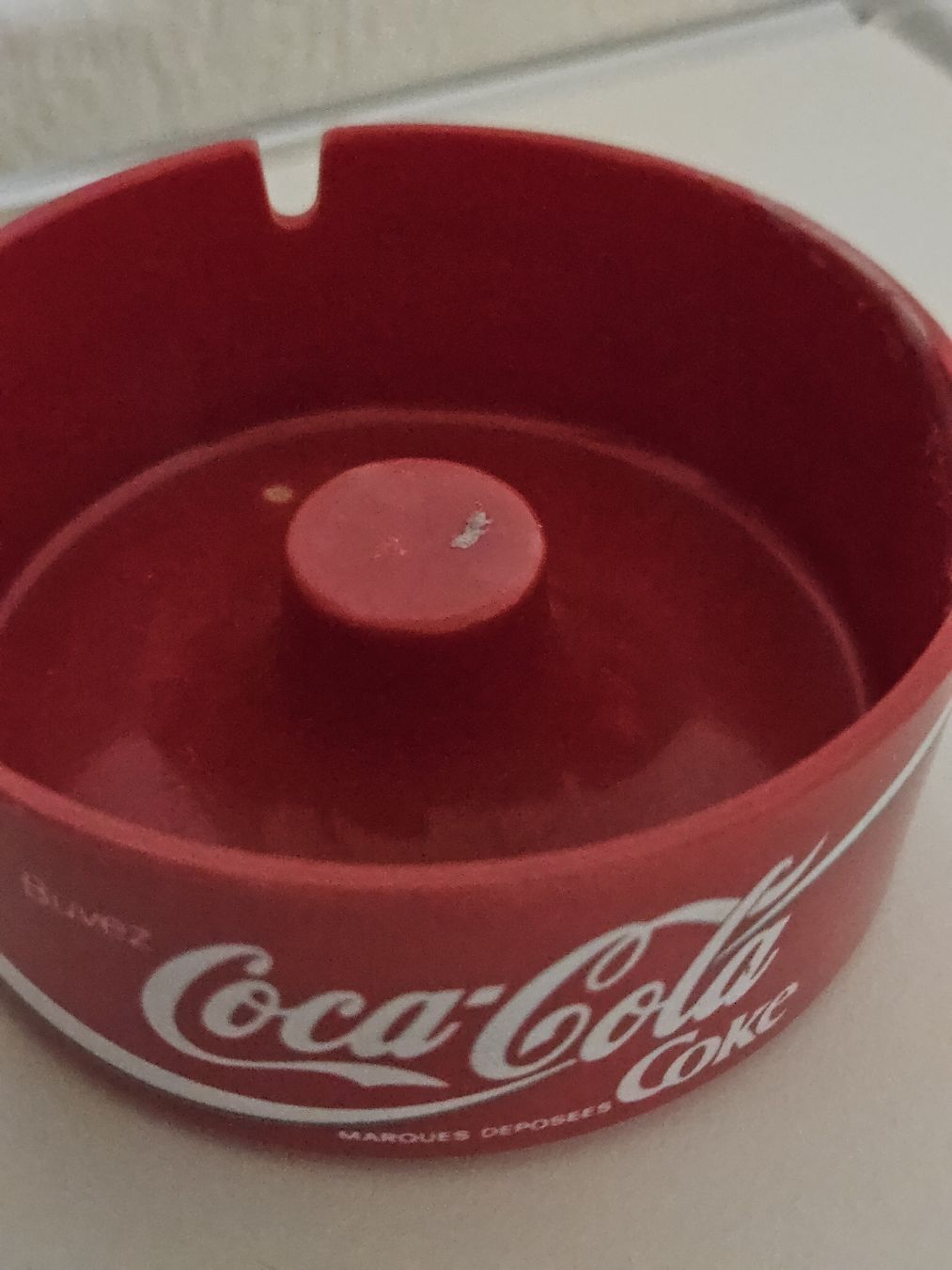Coca-Cola Portacenere: Vintage Coca-Cola Werbeaschenbecher Rot. – Usato da Mellingen venduto da Aegert5 3