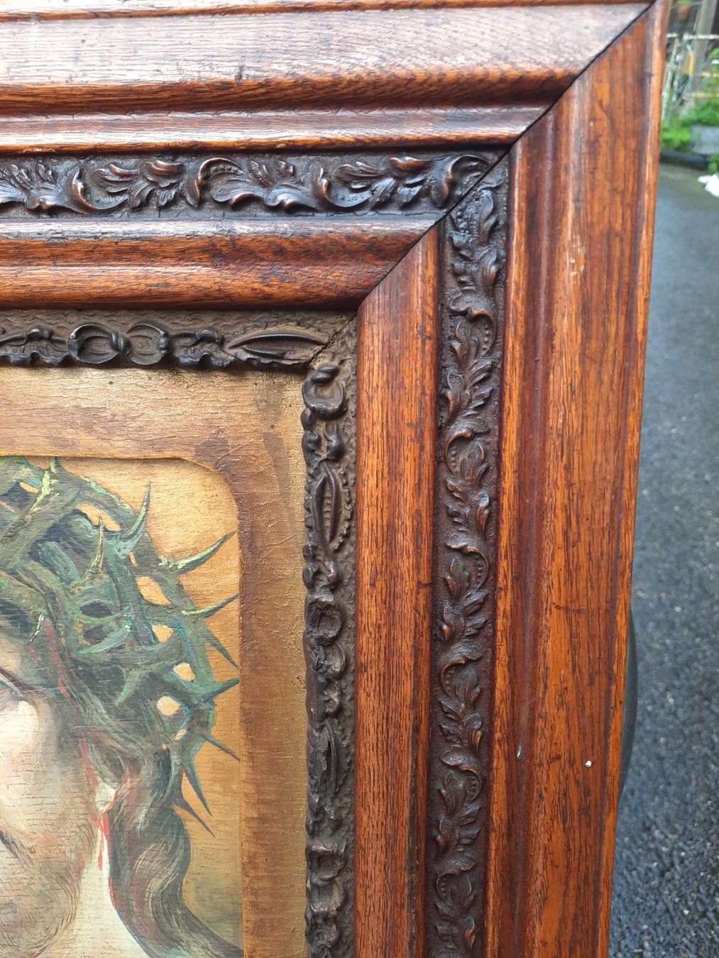 Dipinti: Heiligenbild, Gemälde, Jesus, signiert – Usato da Weinfelden venduto da JoeBaer 4
