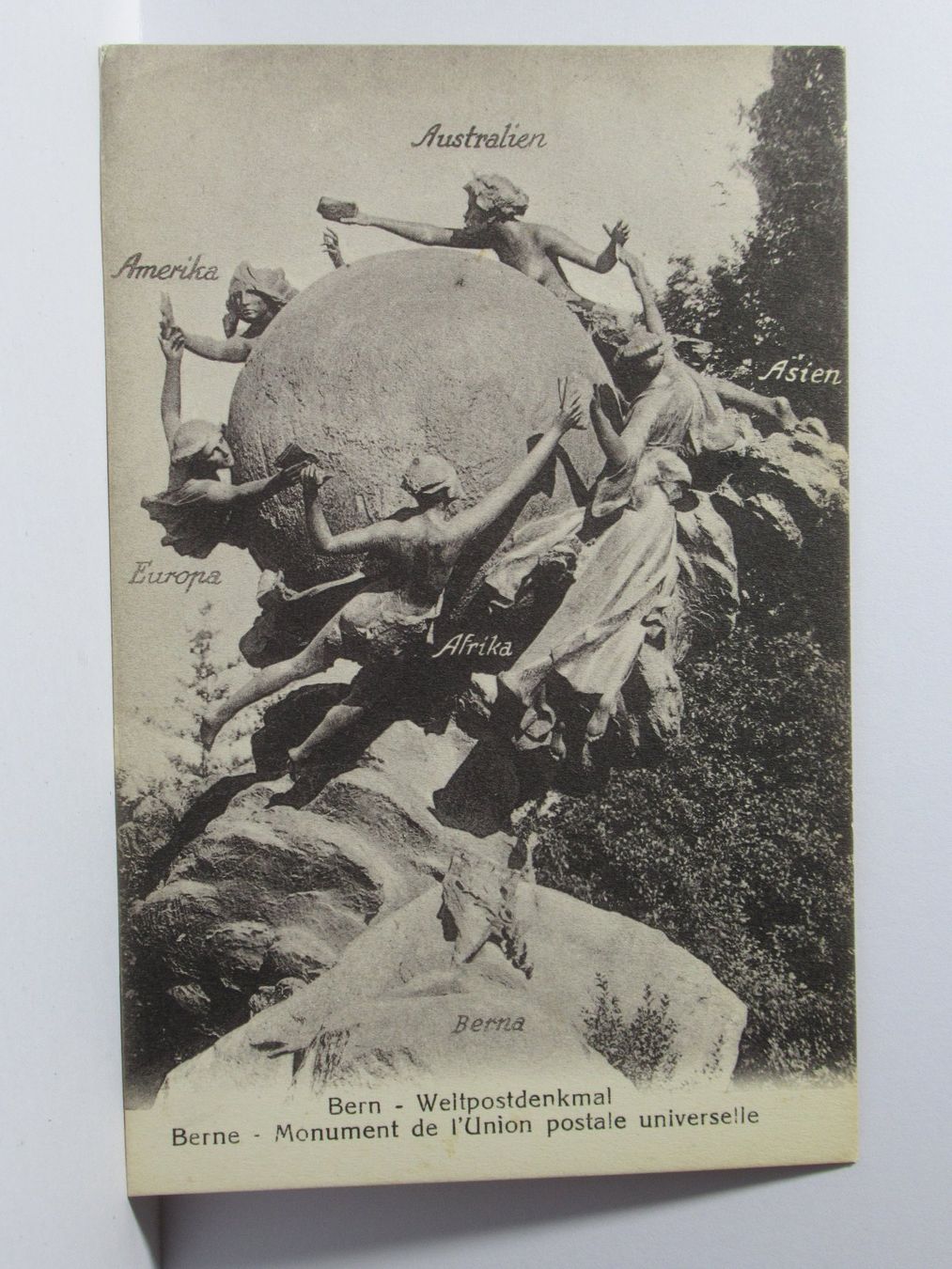 Ansichtskarten: Bern , Weltpostdenkmal  1929 – Gebraucht aus Grenchen von Bluemchen1900