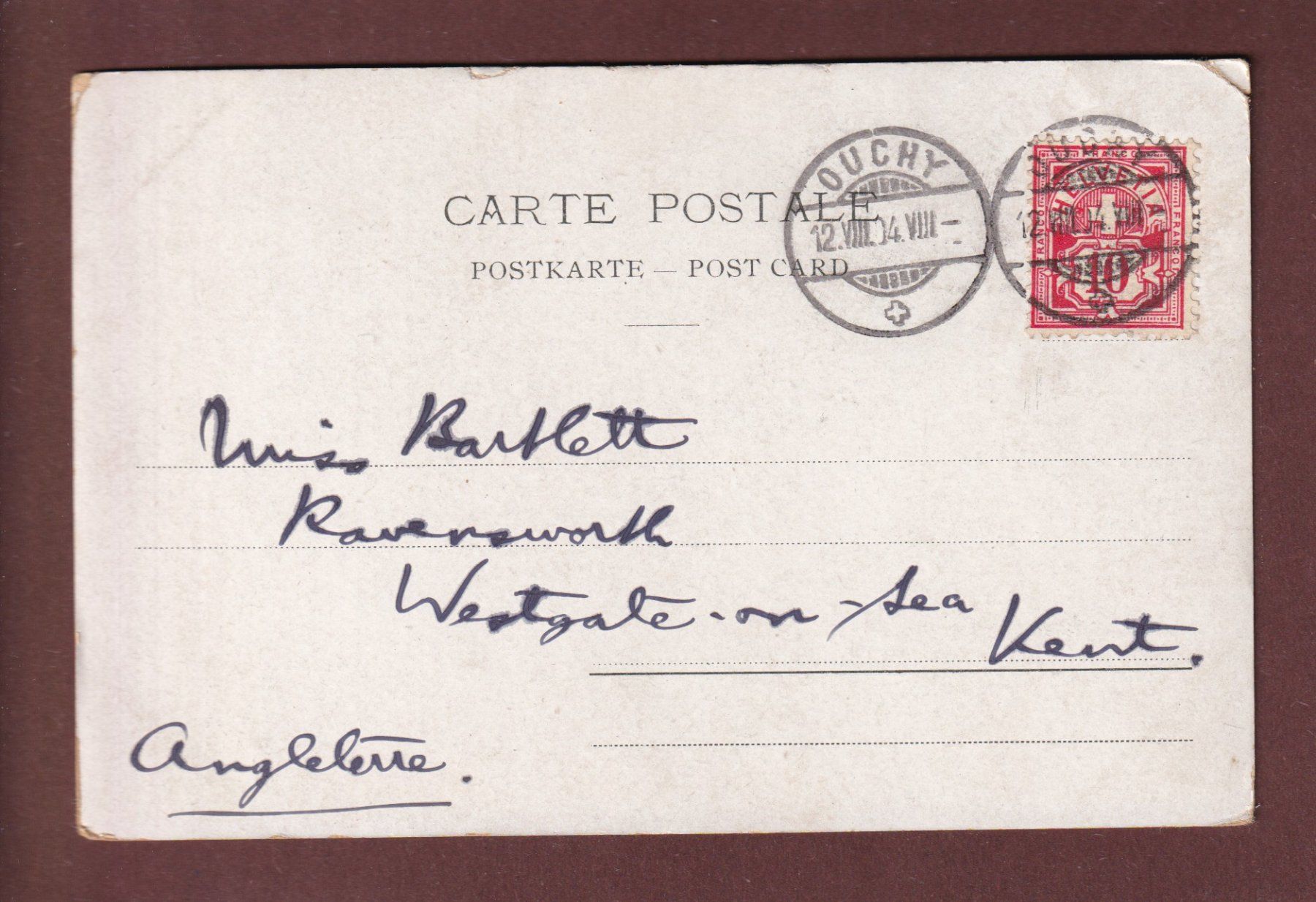 Ansichtskarten: VAUDOISE - Vue sur Chillon -1904 CPN – Gebraucht aus Pully von nicecards-shop 1