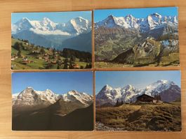 4 x AK von Eiger Mönch Jungfrau