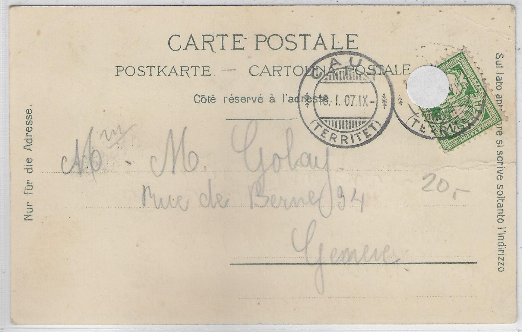 Cartoline postali: Grand Hotel Caux - Glion, Territet – Usato da Ettingen venduto da Kartenplanet 1