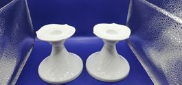2 Wunderschöne Meissen Porzellan Kerzenständer/ Kerzenhalter