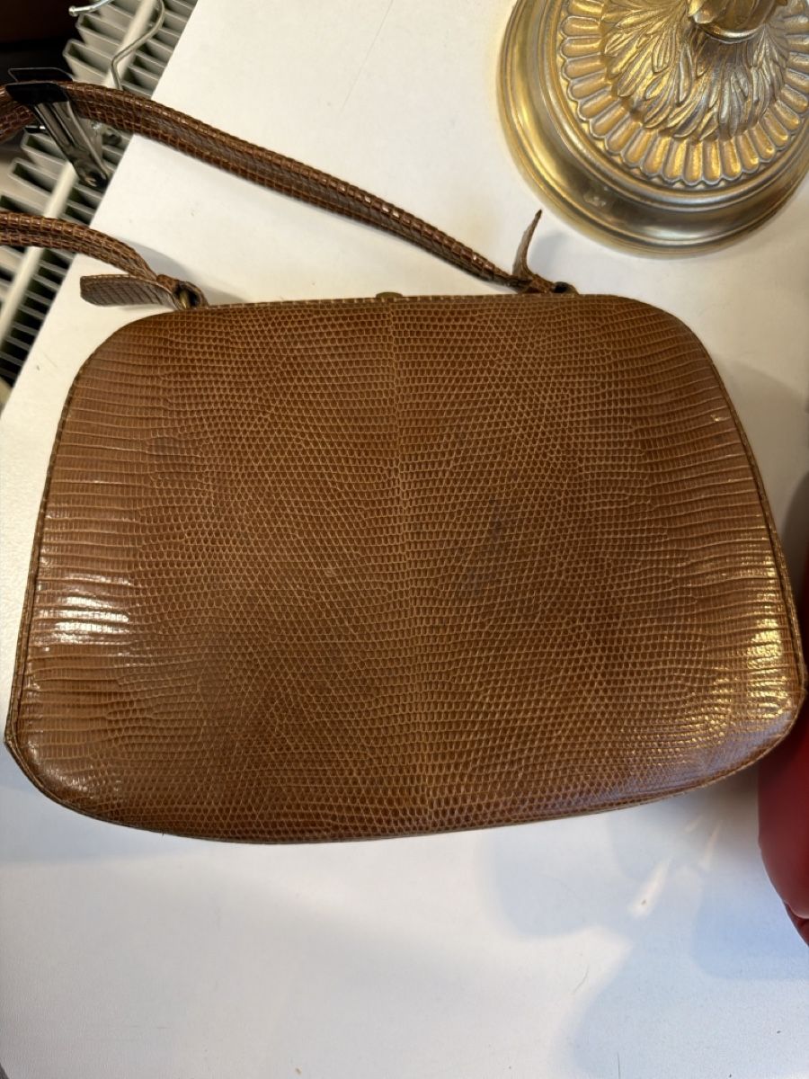 Borse da donna: Vintage Handtasche, Echse braun, echt Leder – Usato da Glattbrugg venduto da Vintage94 2
