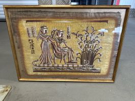 Papyrus gemälde aus Ägypten mit Rahmen