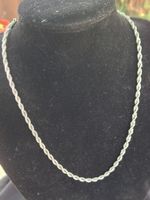 AISI Herren-Kette runde Kordellkette Edelstahl 46 cm