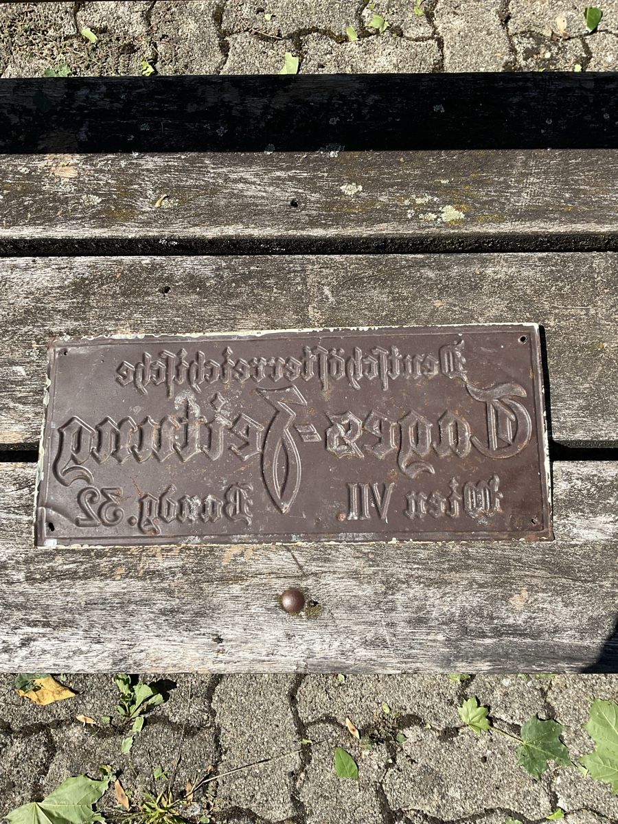Ecriteaux: Altes Blechschild – D'occasion à Bülach par tom_7lgl 2