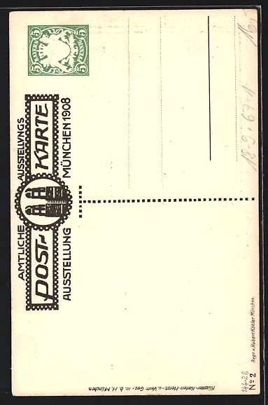 Cancelleria postale: sign. Müller-Hofmann: München, Ausstel – Usato da Berlin venduto da bartko-reher 1