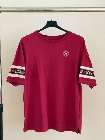 Converse Damen T-Shirt Bordeaux