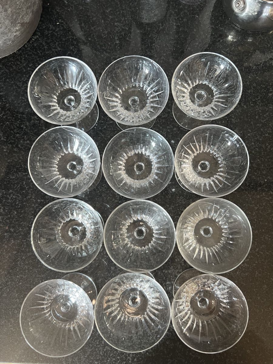 Verres: 12 kleine Kristall Coupé Gläser – D'occasion à Zürich par barbaraaegler 2
