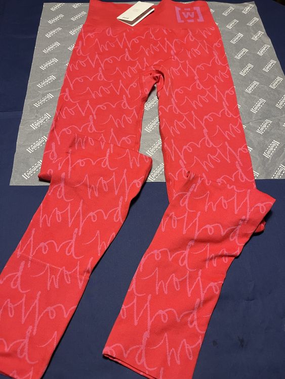 Wolford Leggings con logo rosse, Nuovo, S/M (Nuovo e nell'imballaggio ...