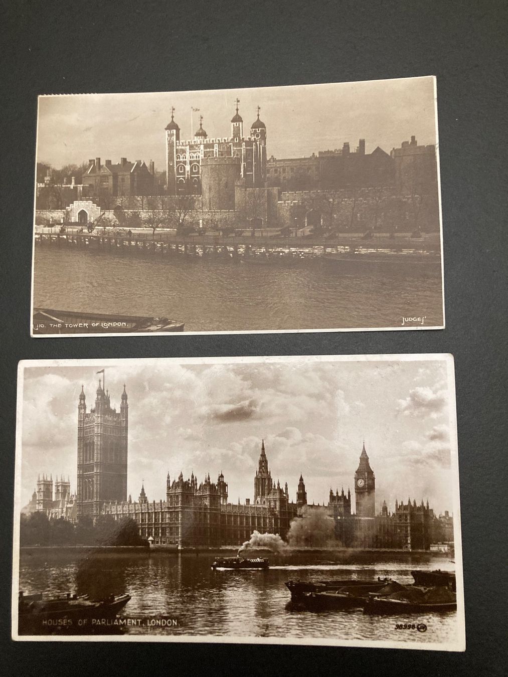 Ansichtskarten: 1920, 2 Postkarten, London – Gebraucht aus Zug von YvonneBa48