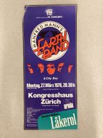 Konzertplakat Manfred Mann’s Earth Band 1978 Zürich