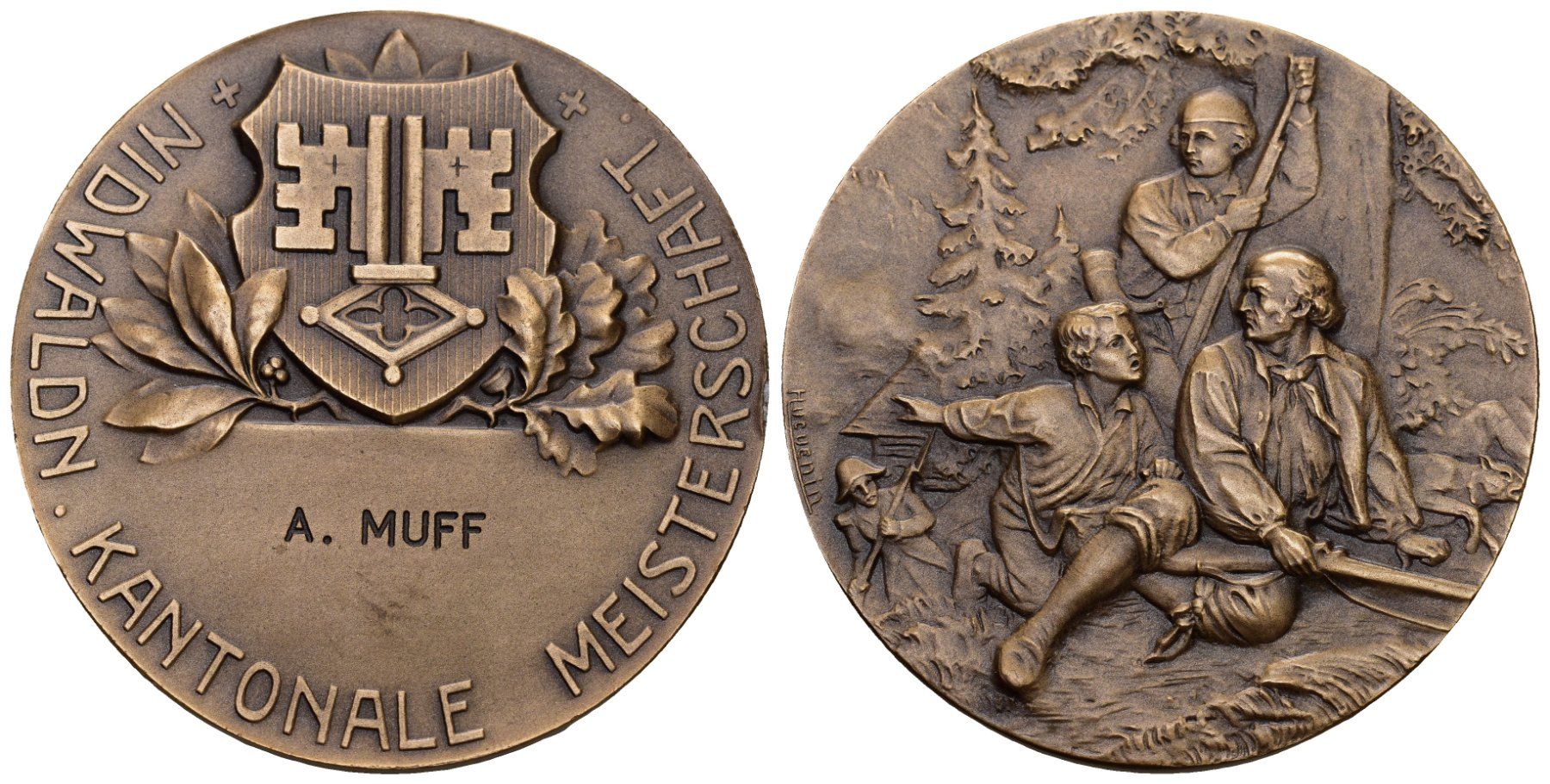 Medaillen: Nidwalden O.J – Gebraucht aus Bern von numismatictops