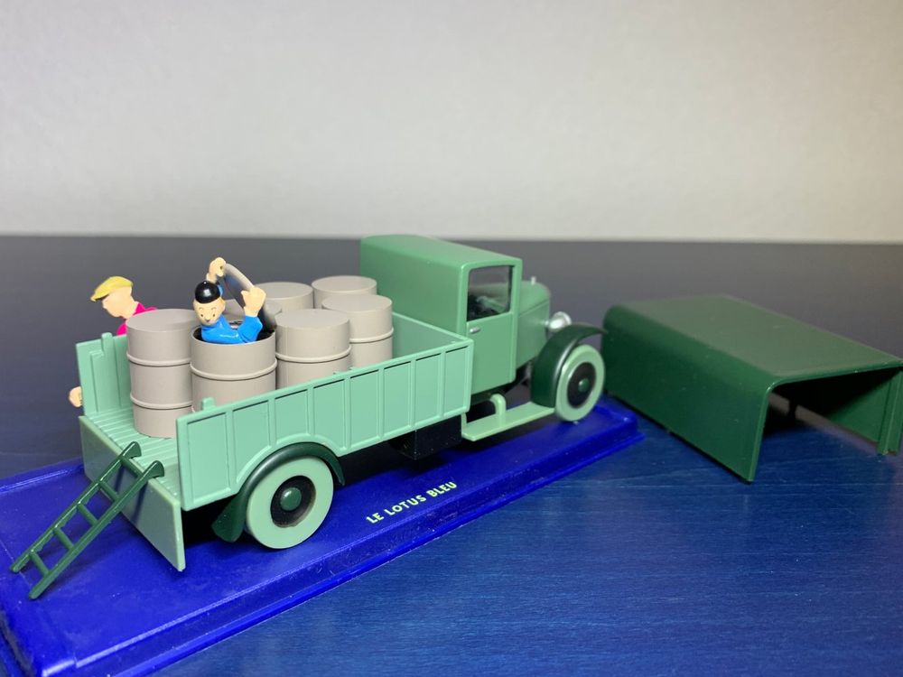 Voiture Miniature Tintin N°53 - Le Camion D'opium Du Lotus Bleu - Atlas - Occasion