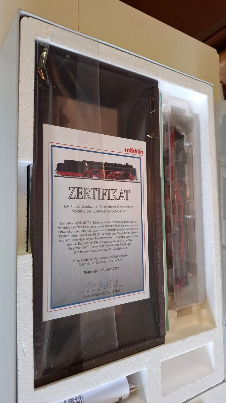 Märklin Modellini di ferrovie: Dampflok Carl Belingrodt BR45 - 37452 – Nuovo (secondo la descrizione) da Schönenbuch venduto da krokometer 2