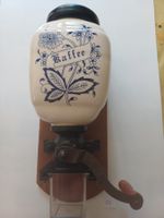 Antike Kaffeemühle Wandmühle, Keramik, Handarbeit top!