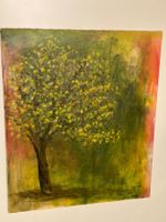 Magy Seiler Acrylgemälde signiert Nr. 10 Blühender Baum