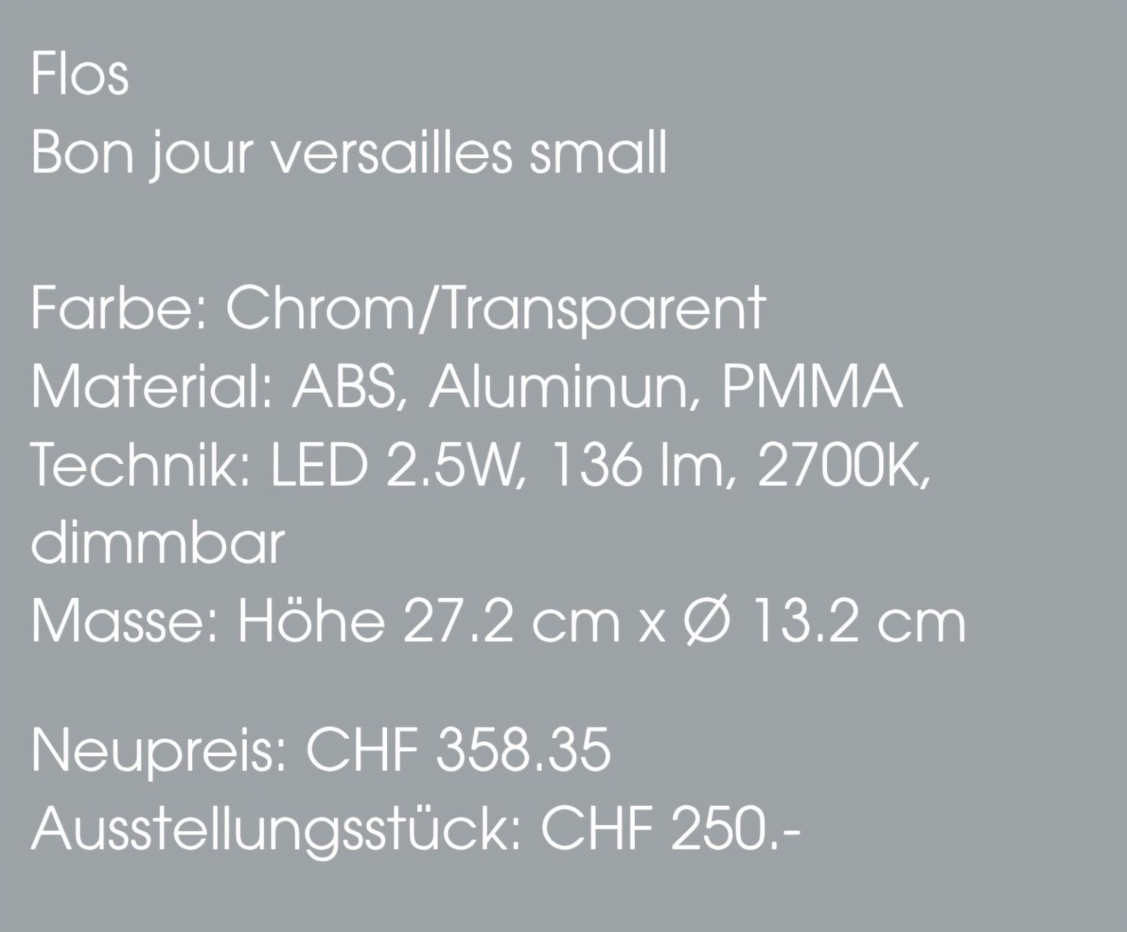 Flos Lampade: Tischleuchte LED von Flos – Nuovo (secondo la descrizione) da Binningen venduto da Masc61 1