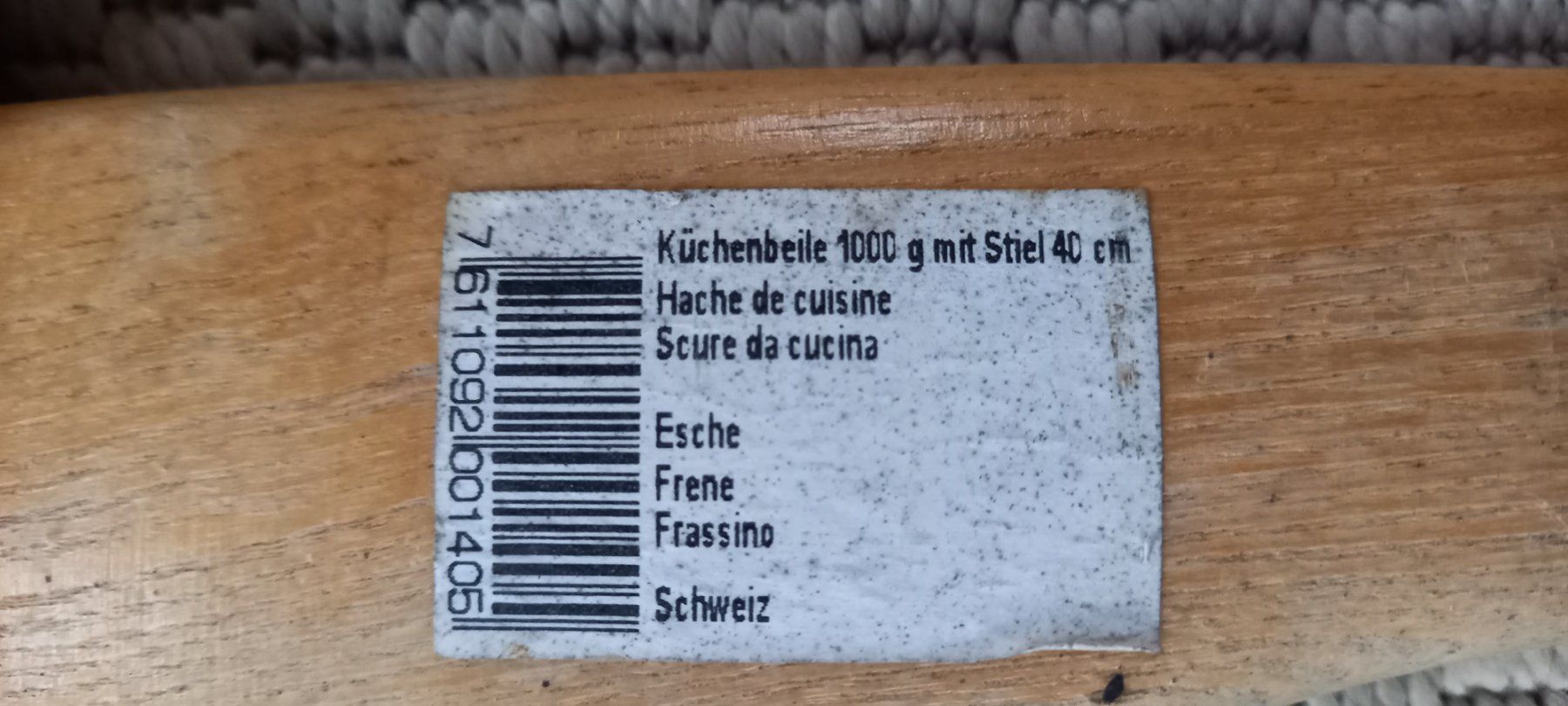 Swiss Tutti gli attrezzi: küchenbeile 1000g esche – Usato da Höri venduto da bsc_68fw 4