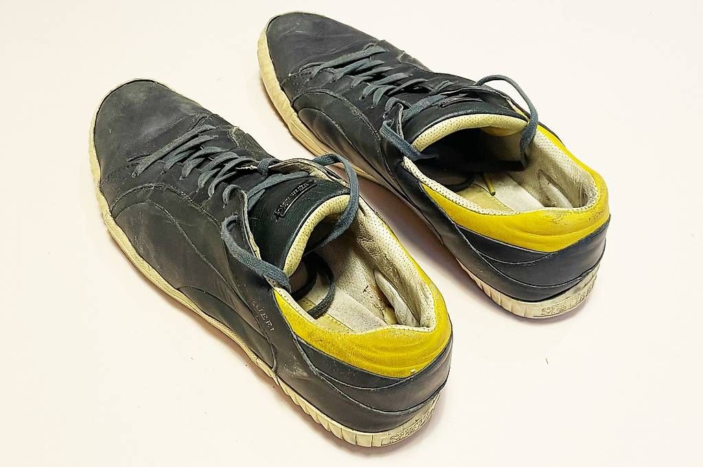 Puma Herrenschuhe: Puma Alexander McQueen Street Climb Lo Leather Saphir – Gebraucht aus Zürich von dkaschub 1