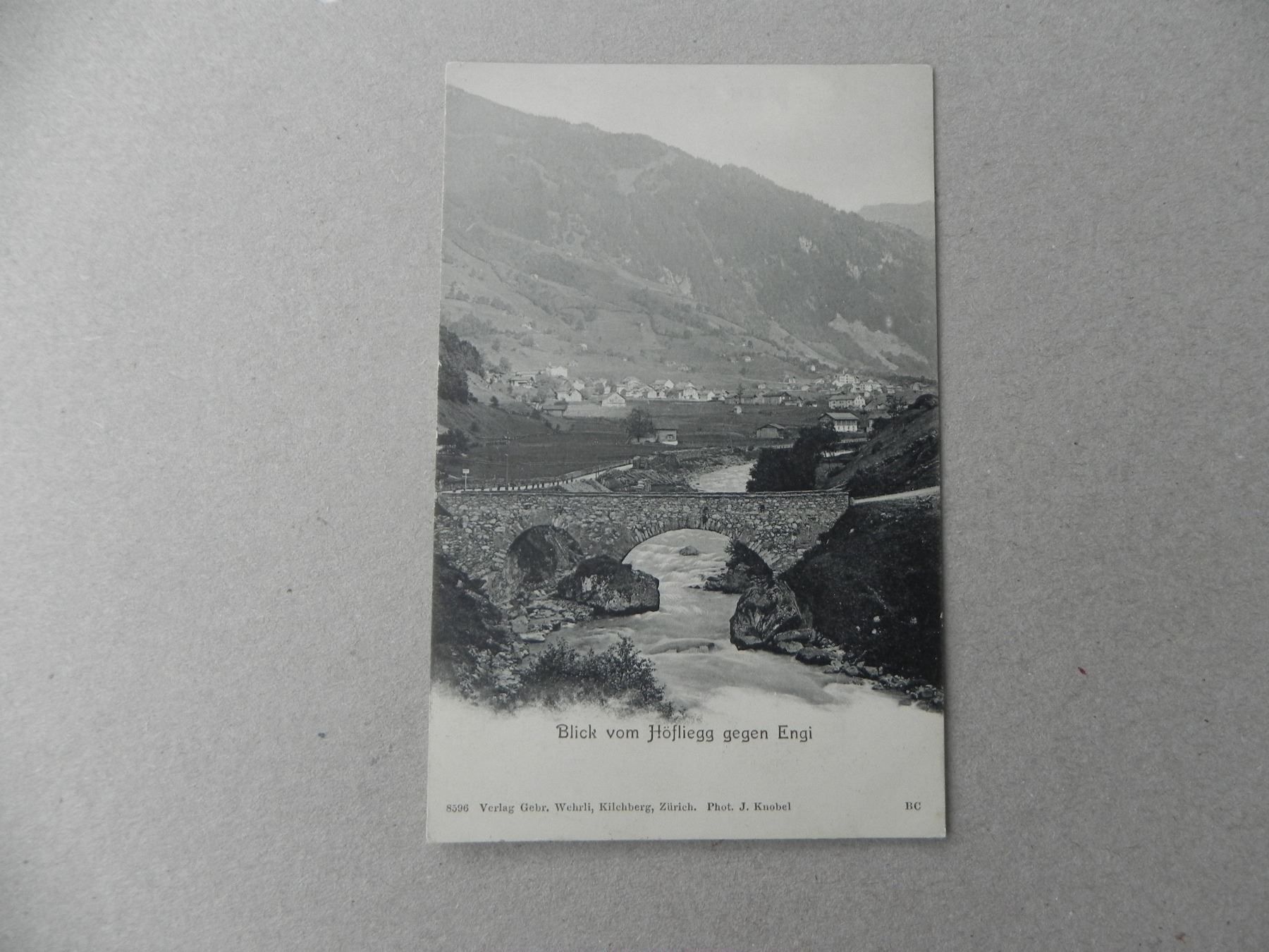 Cartoline postali: Ansichtskarte Engi Glarus GL 1923 – Usato da Siebnen venduto da krimsie