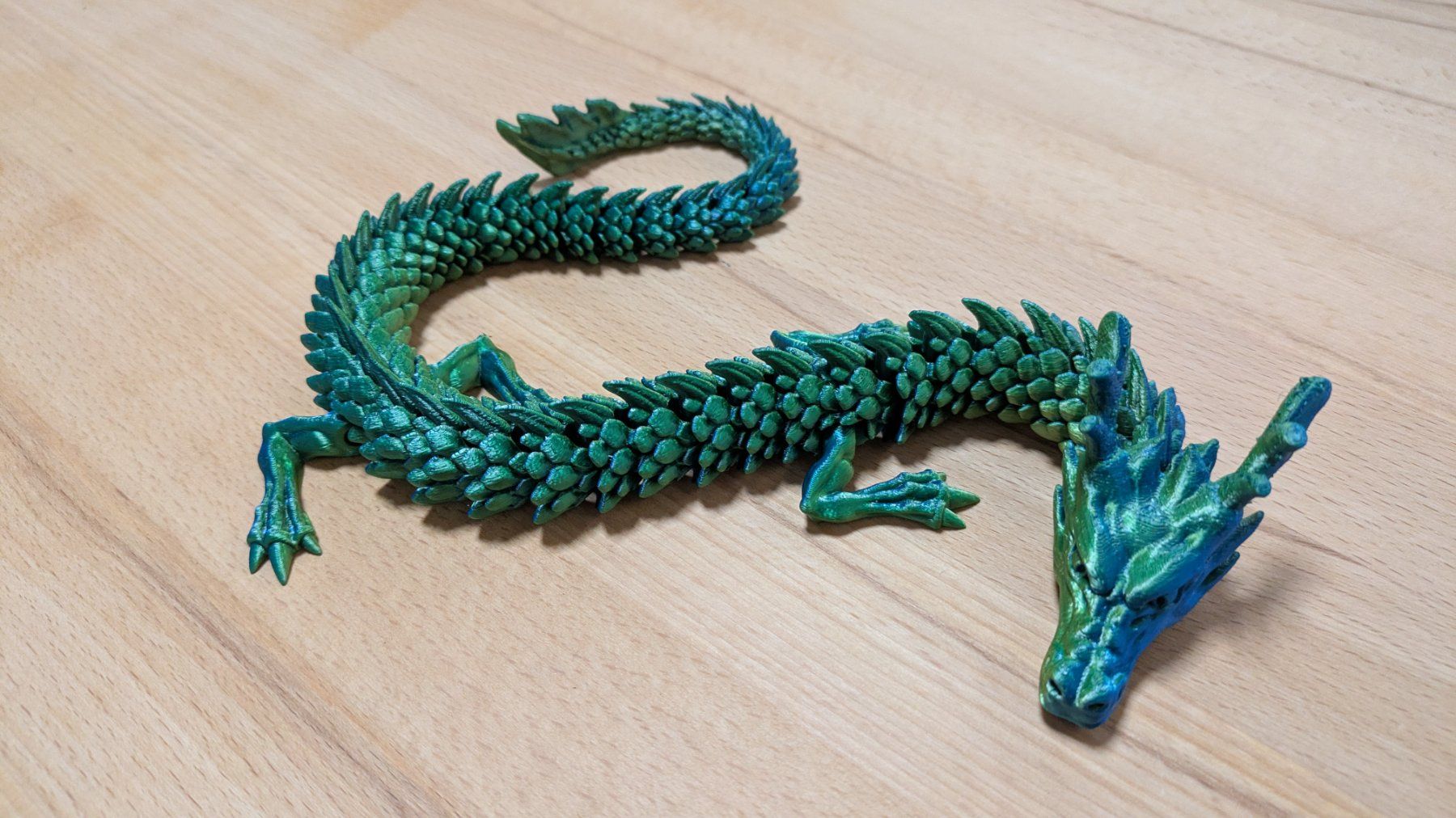 Figuren: Artikulierter Drache mit Geweih – Neu (gemäss Beschreibung) aus Staufen von El3D 2